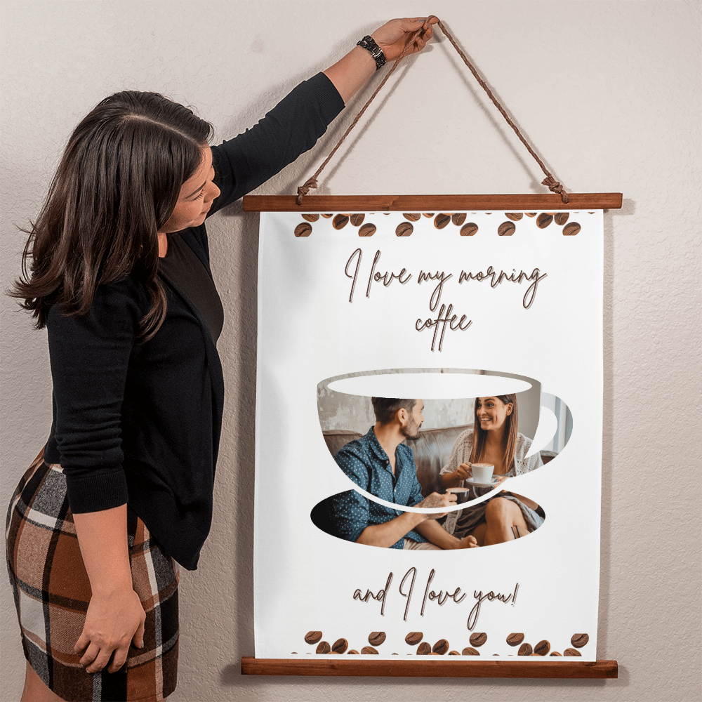 Love coffee and love you!  Customize with your own photo!